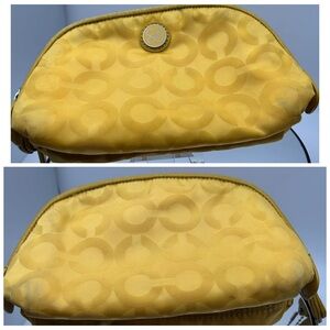 Coach Yellow Signature Jacquard Cosmetic Case
(228)